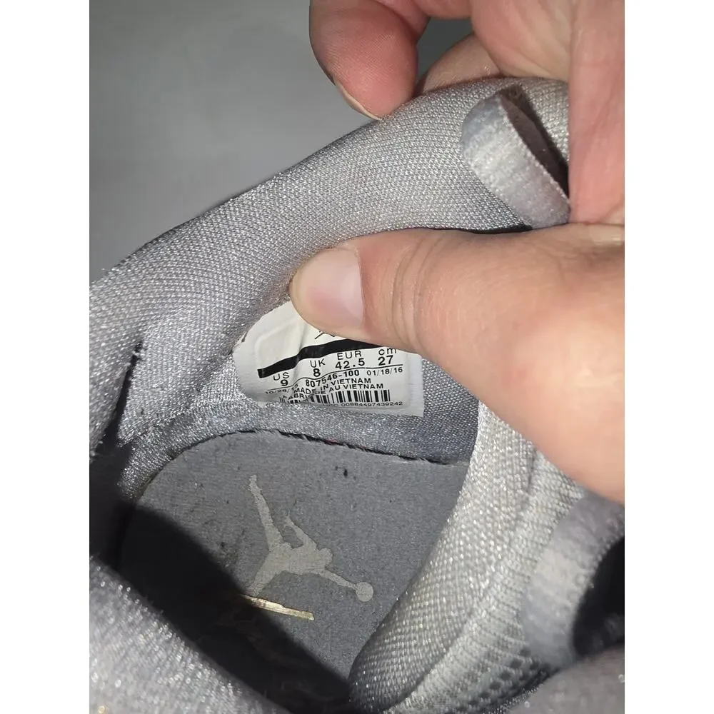 Jordan 5 AM White Wolf Grey Size 9 807546-100